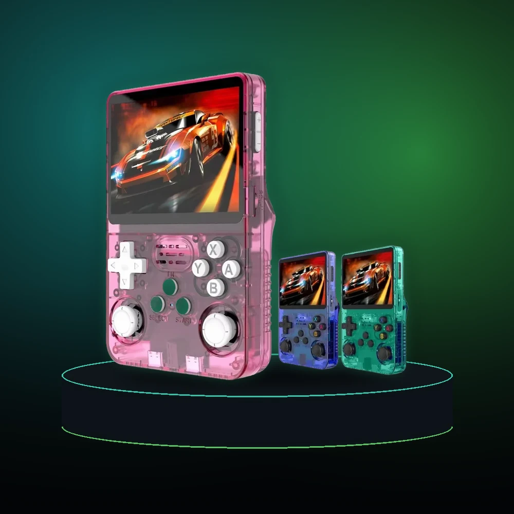 BOYHOM 256G/128G/64G R36S ARKOS 2.0 Retro Handheld Game Console 3.5'' IPS screen,Portable Pocket Game Player for children gift