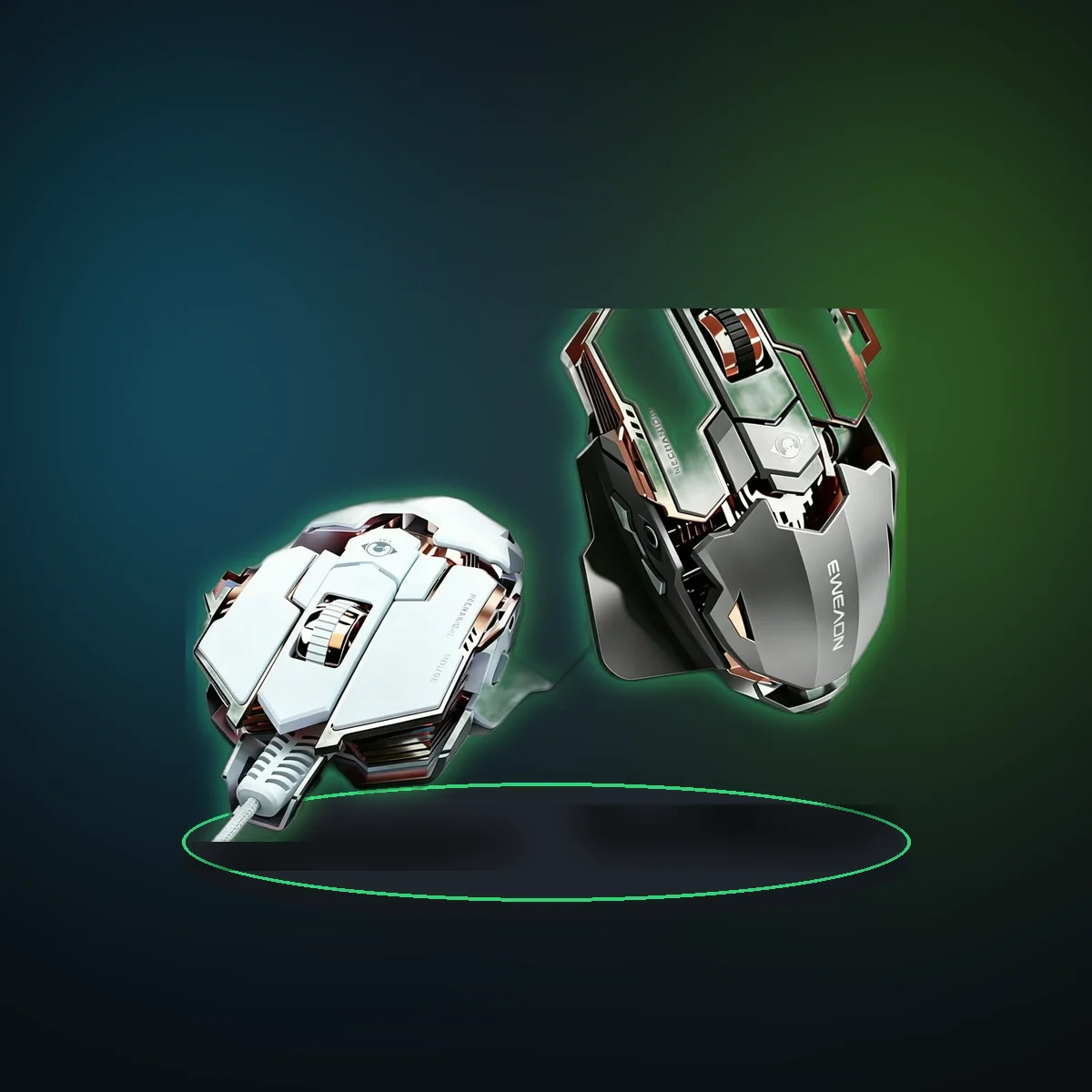 G5 Wired Gaming Mouse Metal Mechanical 9 Button Macro Programming 12800DPI RGB Ergonomic E-Sport Mice For Computer Laptop Gamer