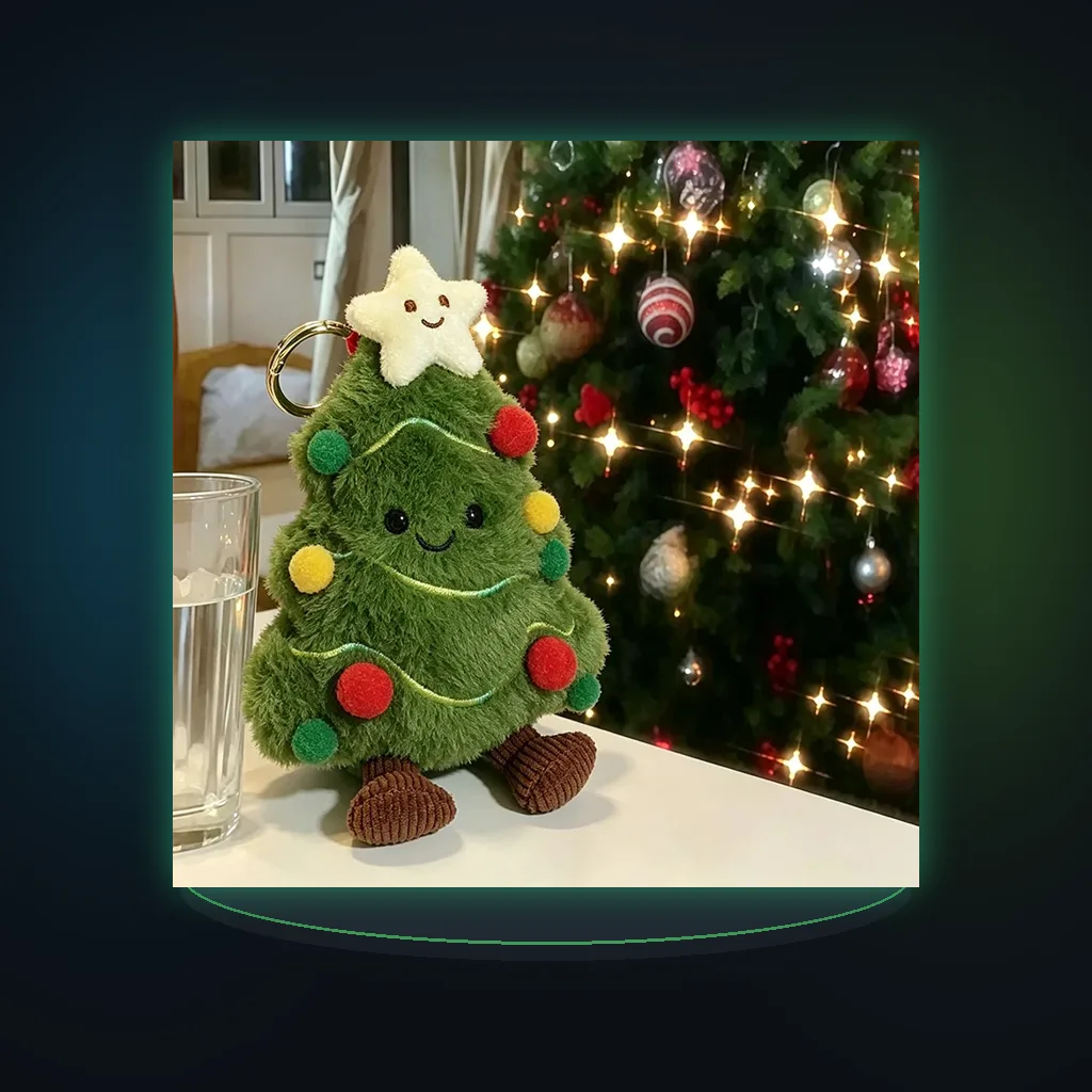 Christmas Limited Christmas Tree Snowman Plush doll Pendant Bag Pendant doll Keychain for Friends New Year Gifts