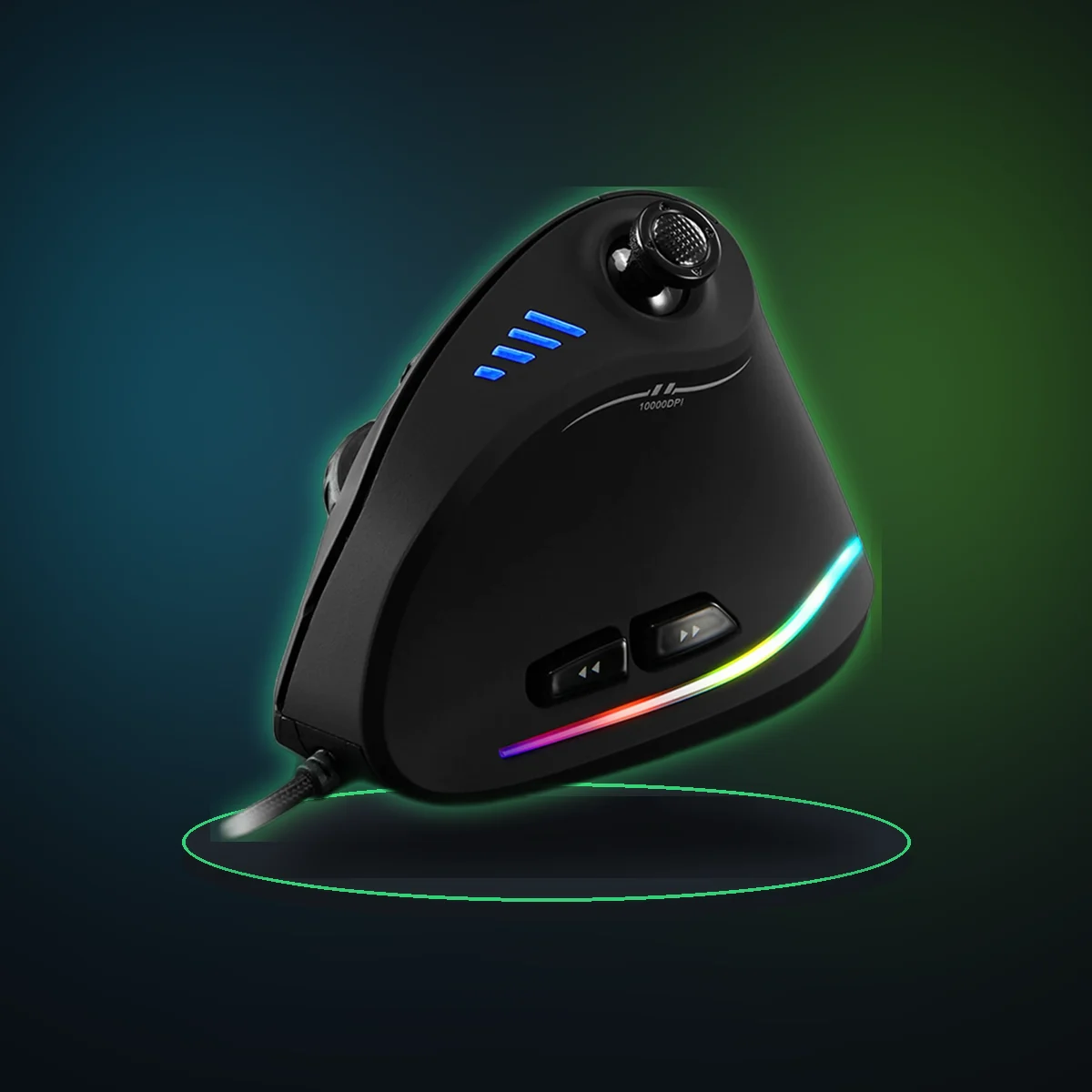 C-18 Vertical Gaming Mouse 10000 DPI Programmable 11 Buttons USB Wired RGB Optical Remote Mouse Gamer Mice For Laptop PC