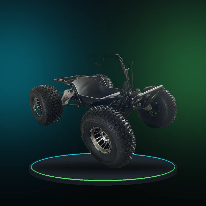 Electric 10inch Aluminum Wheels Treaded Tires All-Terrain Adult Off-Road Mountain Foot-Powered Kart 48/25A Outdoor Beach Go-Kart