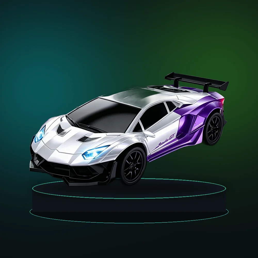 Remote Control Drift RC Car High Speed Racing Toy Car With Light Spare Tires For Kids Boys Gift