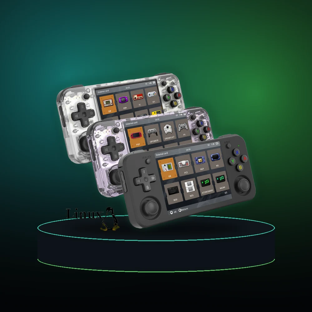 Anbernic RG35XX H Hand-held Consoles For Playing Video Games 3.5-inch IPS 640*480 Screen Retro Game Player 3300 mAh 5000+ Games