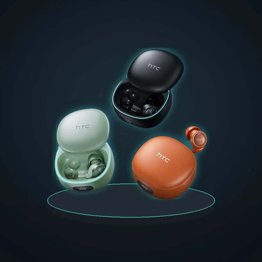 HTC NE96 Bluetooth 6.0 Wireless Earbuds Noise Cancelling Sleep Headphones 30H Battery Life Premium Acoustic Tuning Ultra-light