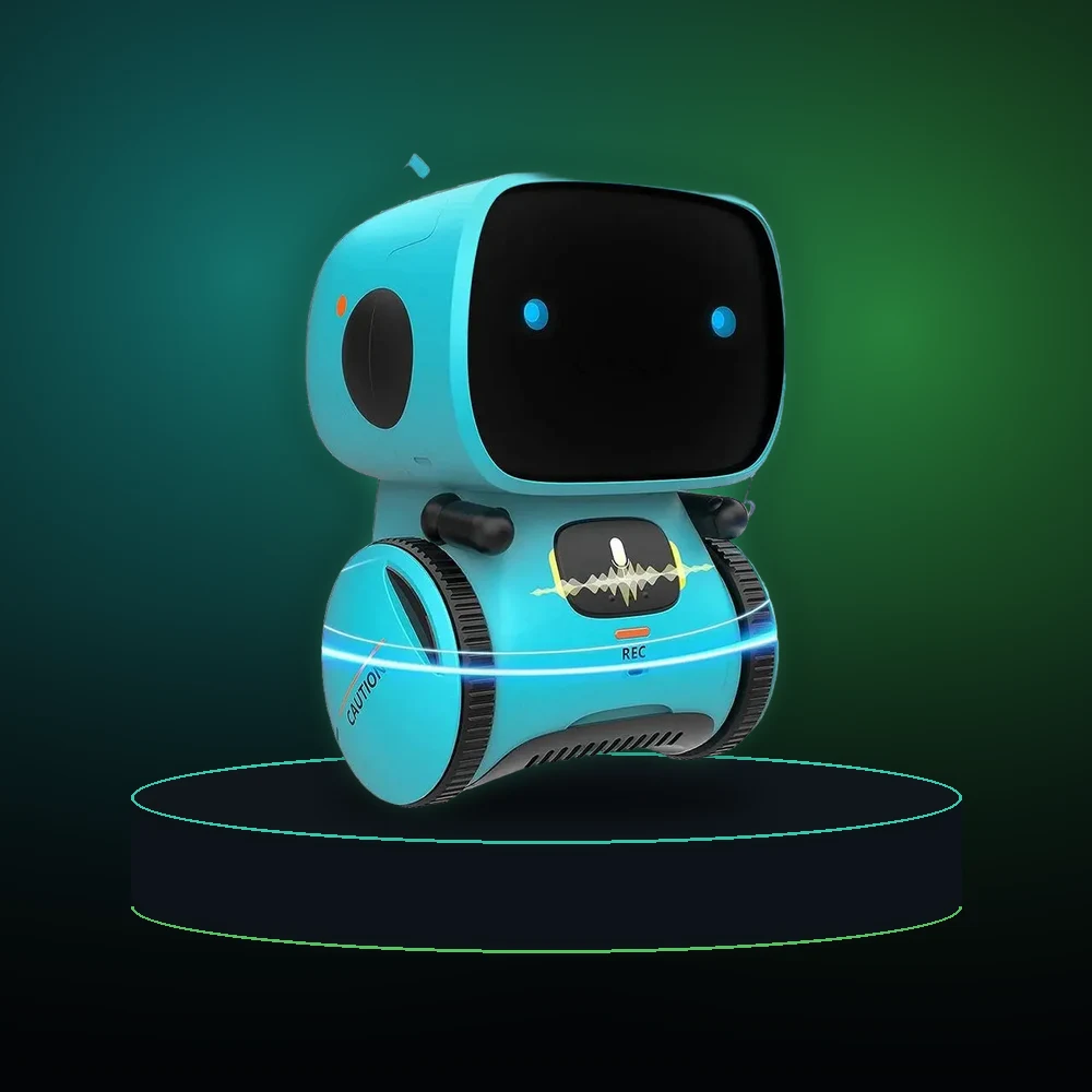Toy Robot Intelligent Robots Russian & English & Spanish Version Voice & Touch control Toys Interactive Educational RC Robot