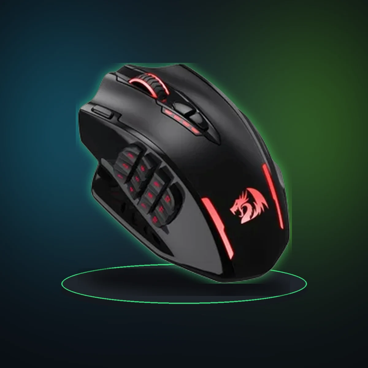Redragon M913 Gaming 16000 DPI Wired 2.4Ghz Wireless RGB Optical Gamer Mice 16 Programmable Buttons, Black/White Mouse