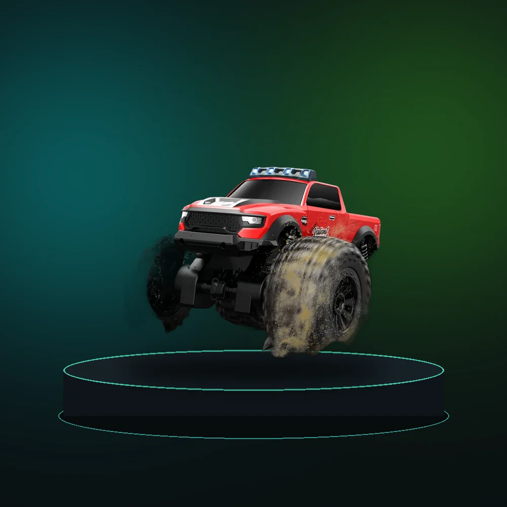 JJRC C8816 Amphibious Stunt Remote Control Car 4WD Off-Road Climbing Monster Truck with LED Lights Electric Vehicle Children Toy