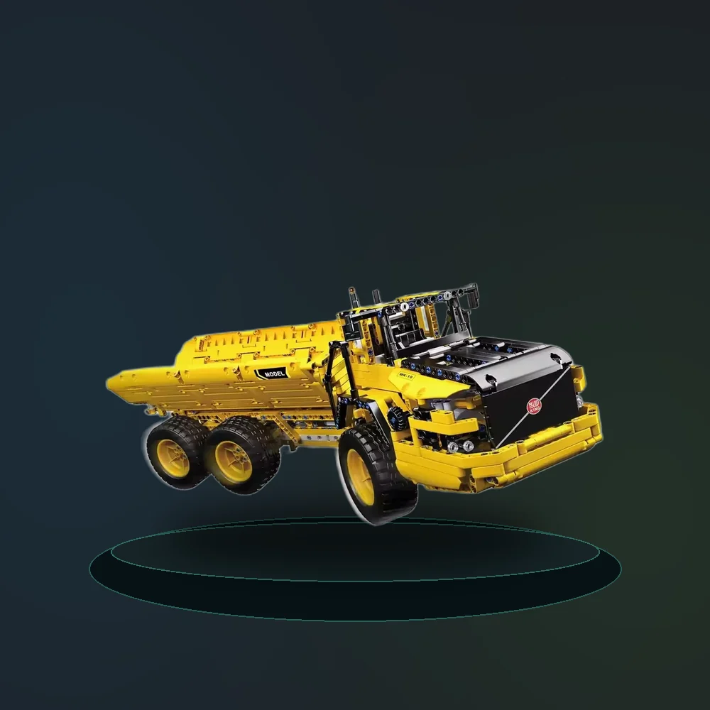MOULD KING 17010 Technical Car Engineering Vehicle Toys APP RC Dump Truck Set Blocks MOC-8002 Bricks Christmas Gifts For Boys