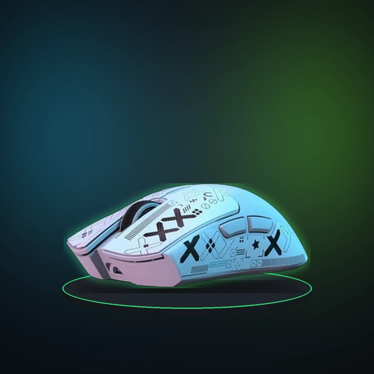 ATTACK SHARK X11 Wireless Gaming Mouse with RGB Magnetic Charging Dock, Wired/2.4G/BT, 22K DPI,Ultralight 59g Tri-Mode with Tape