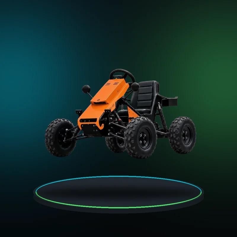Powerful 1500W Electric Go Kart for Adults, Off-Road Buggy with 14" Tires, All-Terrain 4 Wheeler Utility Vehicle, PMSM Motor