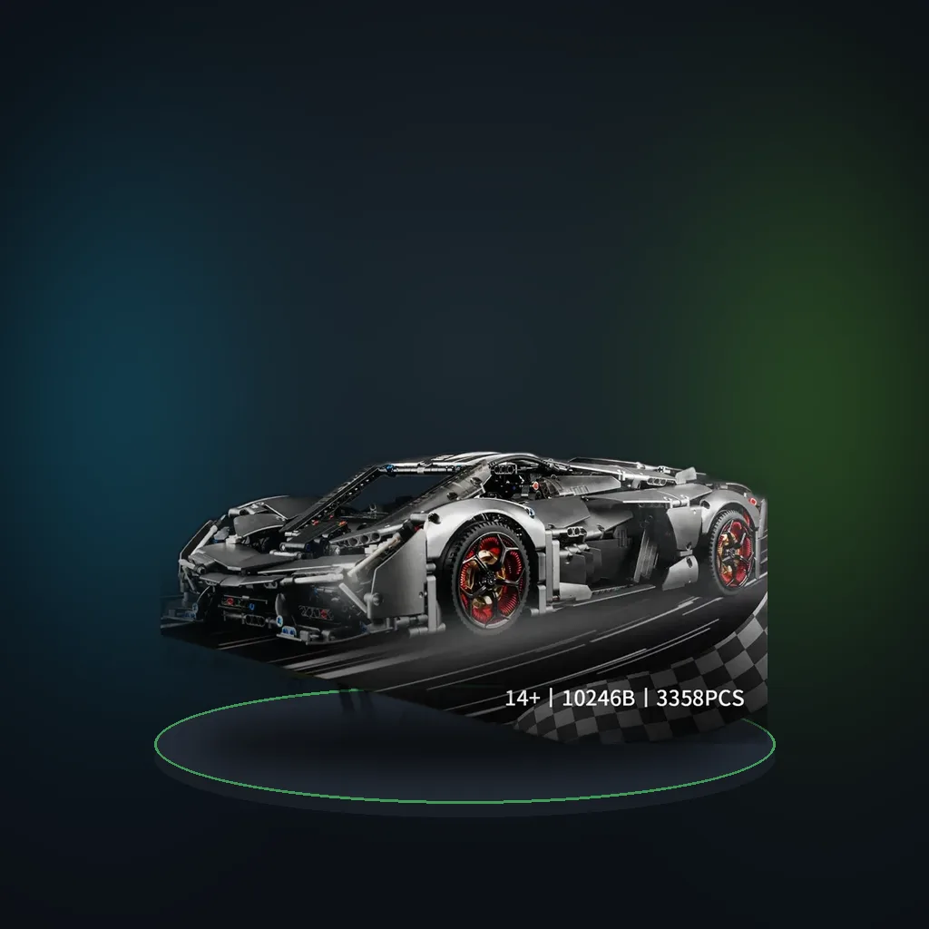 MOC Technical RC Supercar Terzo Millennio Building Blocks Bricks Model Toys for Birthday Gift Set