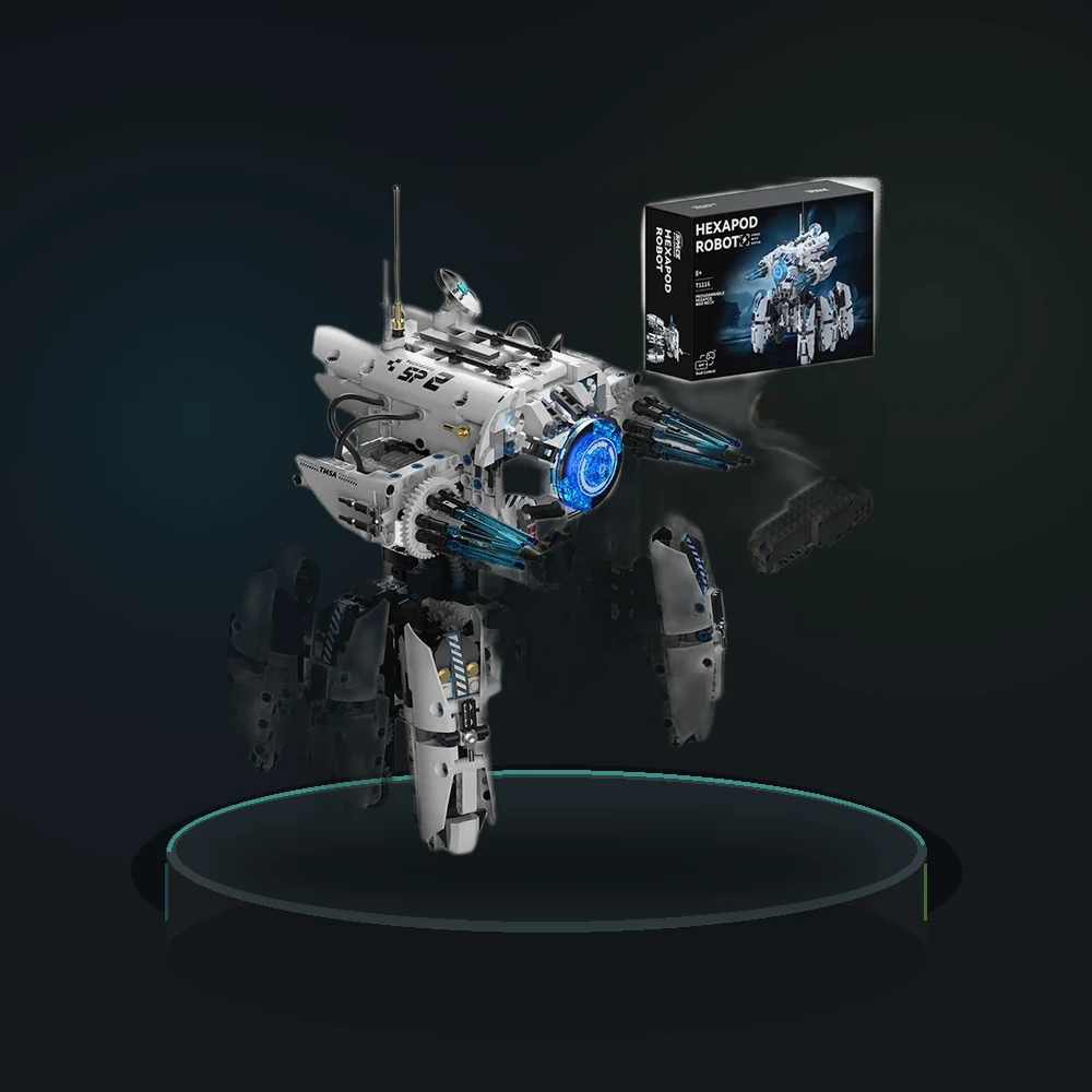 Technical Programming Hexapod Robot Science Fiction War Machine Building Blocks City Remote Control Robots Bricks Toys Boys Gift
