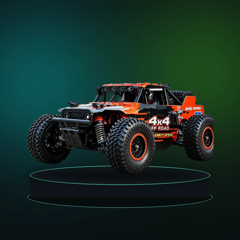 ZNLYRION RC Monster SG202MAX Scale1:16 Truck 4WD Brushless 55KM/H 2.4G Remote Control Off-Road Car with LED Lights for Boys Adults