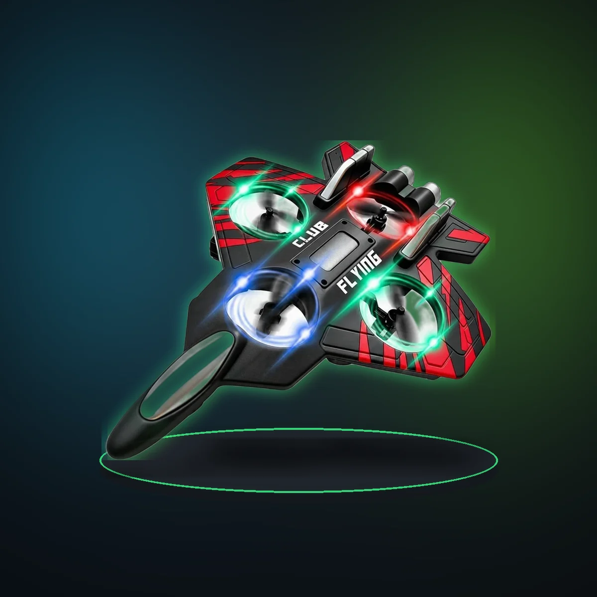Oike Remote Control Airplane RC Plane Helicopter 360° Flip Stunt Airplane with LED Radio Foam Aircraft Fighter Jet Drone Fly Toy