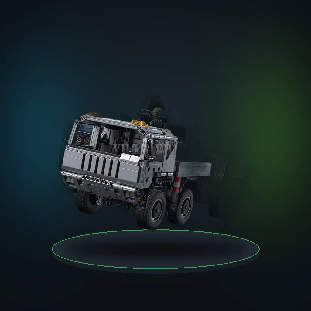 MOC Remote Control Military Crane Truck Building Blocks Fire Rescue Armored Crane DIY Toy Gift for Children