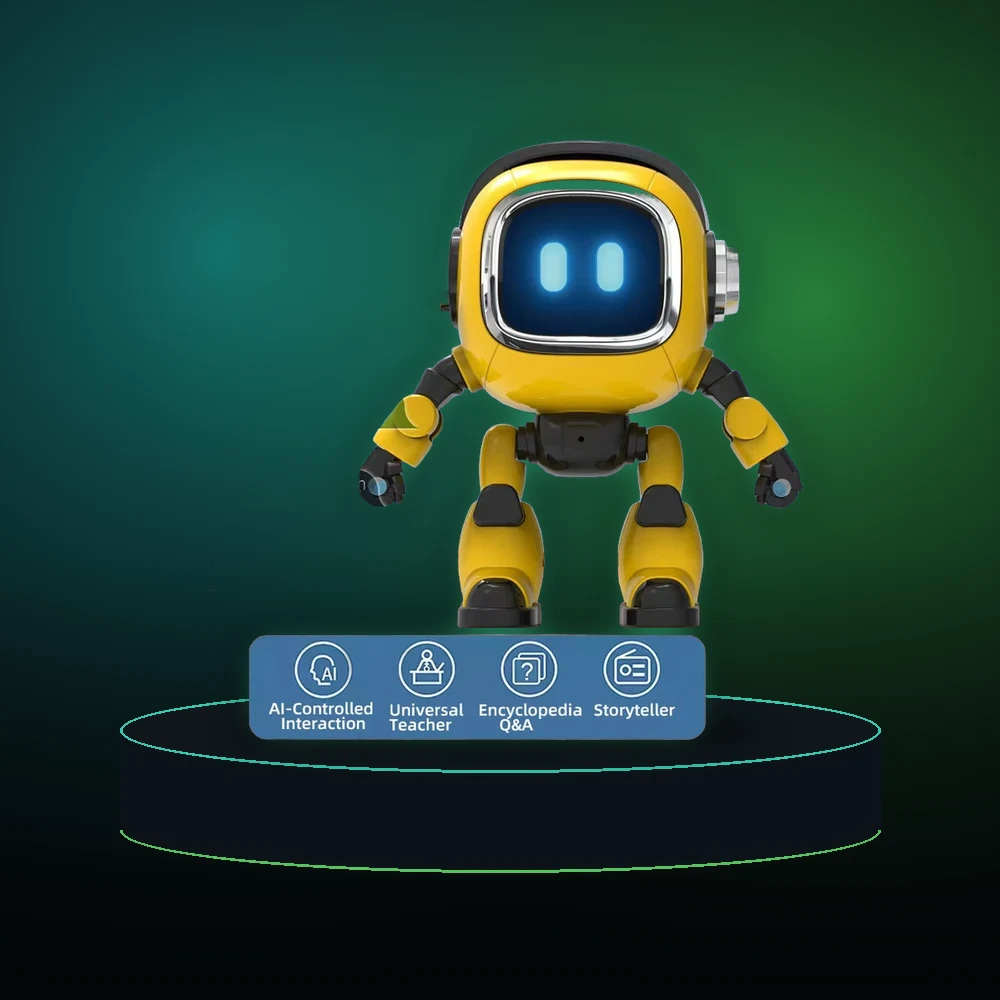 AI Robot Companion Easy Operations Electric Robot For Kids Travel Home Education Remote Control Toy Children's Electric Mechanic