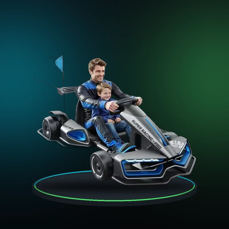 Four Wheel Electric Drift Toy Car Can Sit Adult 24v14AH Dual-motor Go-kart for Kids to Drive