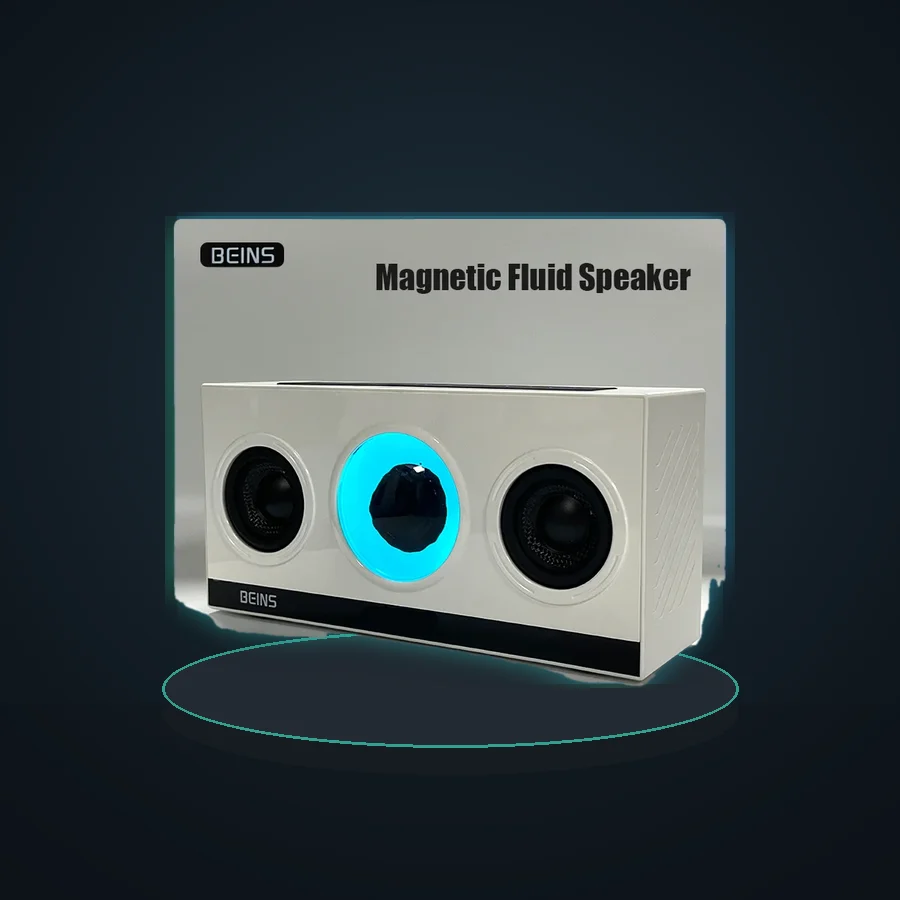 B1 Magnetic Fluid Wireless LED Music Visualizer Speaker, Iron Fluid Sound Visualization Device for Outdoor Parties,Birthday Gift