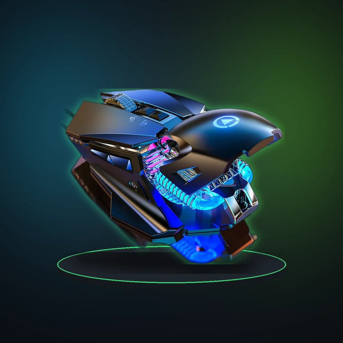 Wired RGB Backlit Esports Gaming Mouse 200-7200 DPI Adjustable, USB Wired for PC Laptop FPS Games Computer Accessories