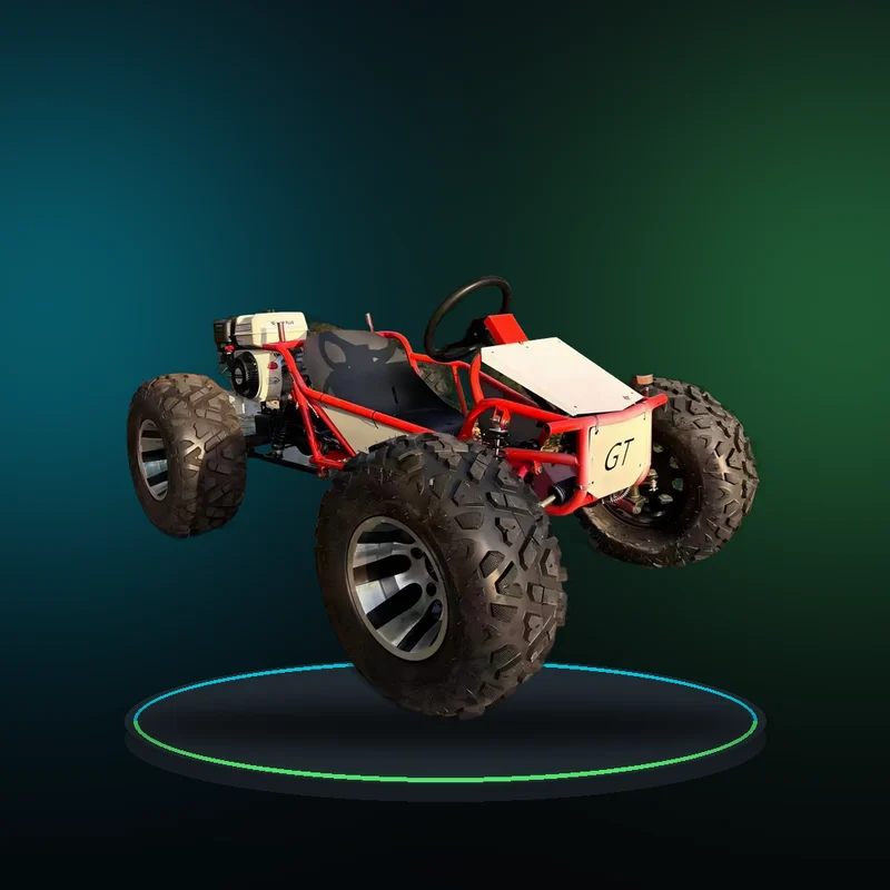 ATICOL LP-01 Ultra Professional Pedal Gas 4 Stroke 4x4 Off-Road Kart Pedal Go Karts 80KM/H 200kg Load Grassy Sandy Areas 10-inch