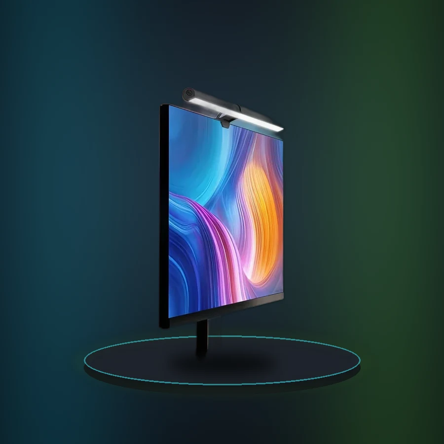 USB Powered LED Monitor Light Bar, RGB Color Changing Hanging Screen Lamp, Stepless Dimmable Atmosphere Light for PC Gaming Room