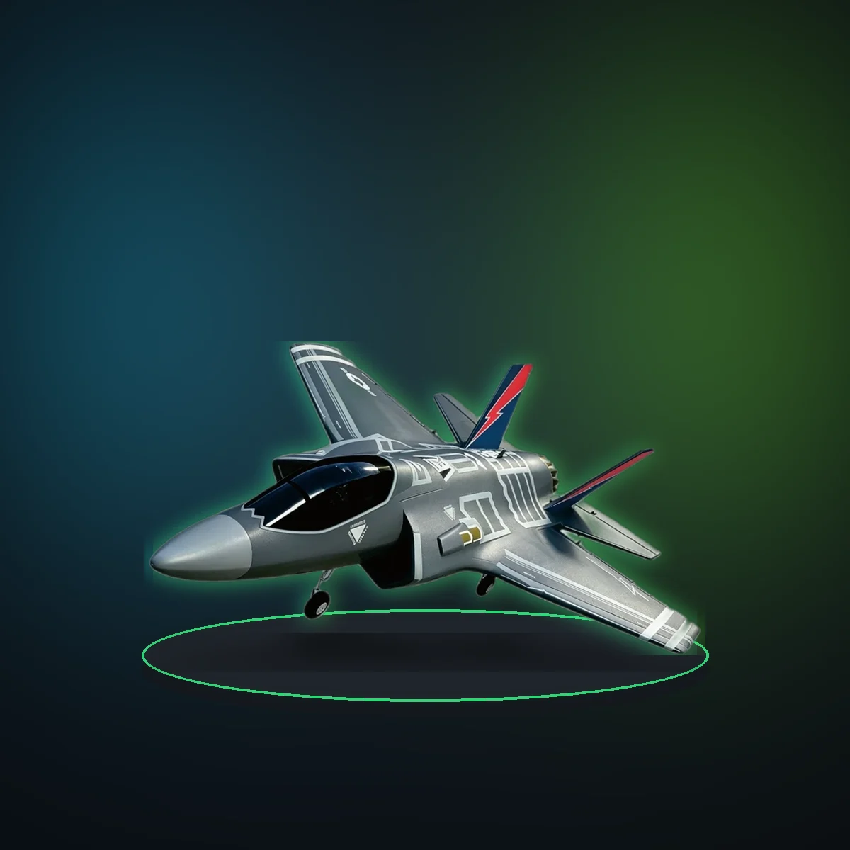 F‑35 Lightning RC Aircraft 40MM Ducted‑Fan Durable EPP 6‑Axis Gyro System 2.4G One‑Click Aerobatic Flight 4CH Glider RTF